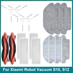 Compatible For Xiaomi Robot Vacuum S10 S12 B106GL Replacement Spare Parts Accessories Main Side Brush Hepa Filter Mop Cloth