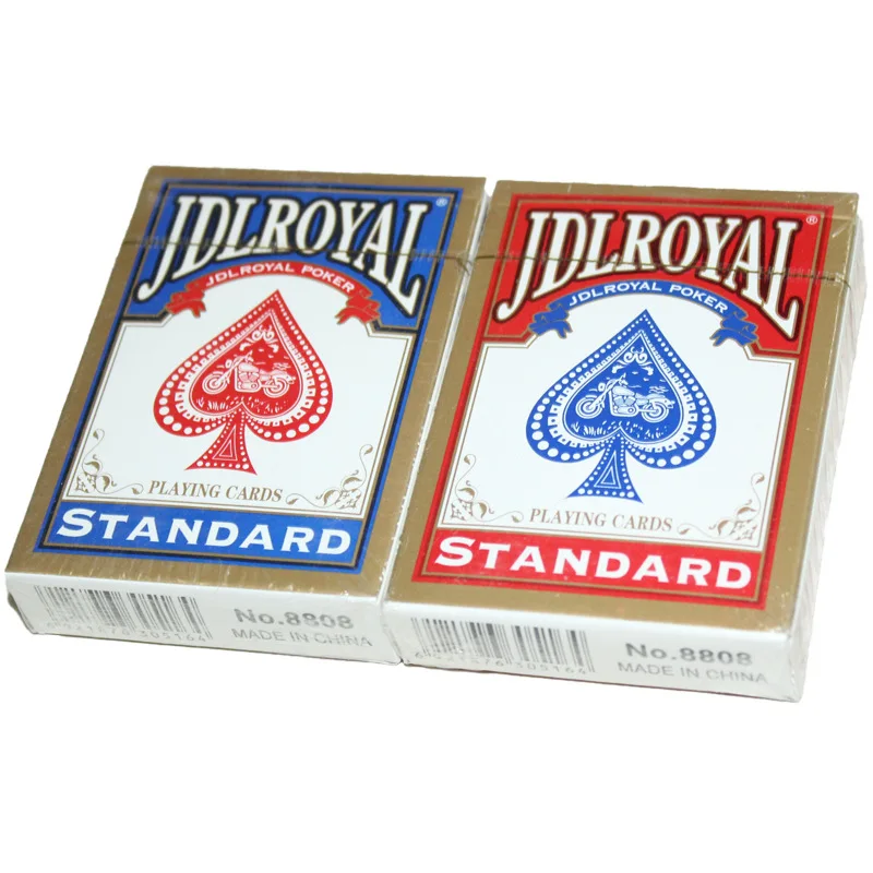 1 Deck JDLROYAL Poker Red/Blue Regular Playing Cards Standard Sealed Decks Magic Tricks Poker Playing Cards Bicycle Card, playing cards