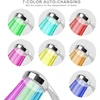 7 Colors Changing LED Shower Head Rainfall Shower Sprayer Water Saving Showerhead Bathroom Accessories Replacement Shower Head 6