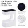 Mini USB Nail Lamp LED&UV Manicure Machine for Curing Gel Polish Portable Fast Drying Nail Dryer With Smart Sensor Nail Art Tool 1