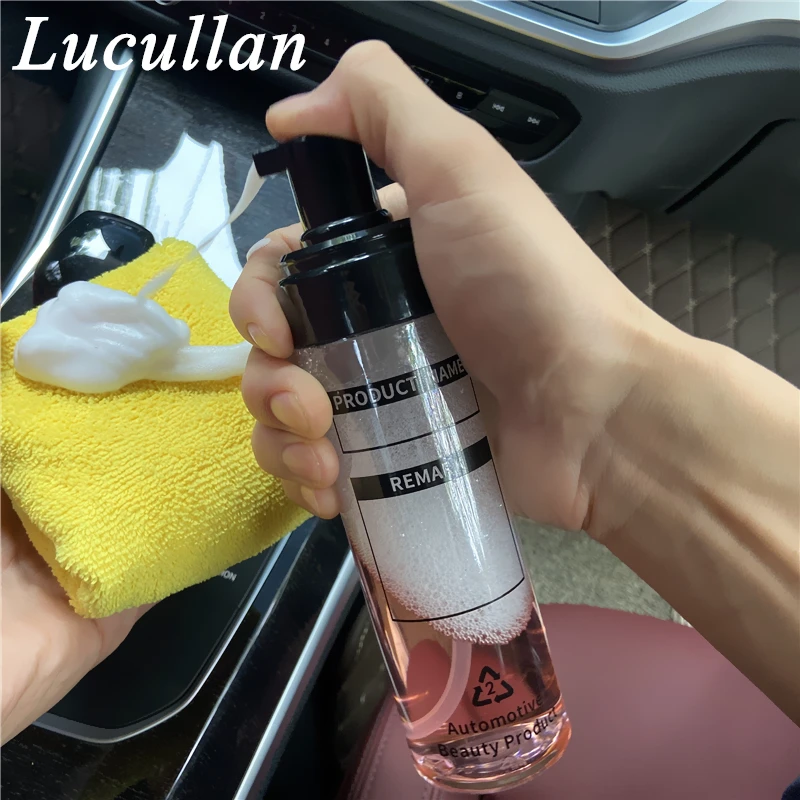 Lucullan 세차 샴푸 컨테이너 희석 리필 병 200ML 프레스 헤드 휴대용 PET 디스펜서 병