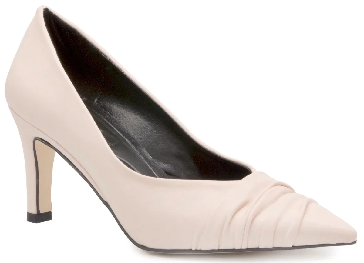 

Gedikpaşalı Prk 22K 1054 Buff Ladies Shoes Classic Daily Use Dress Slim Short Heels Office Lift Elegant Pumps Casual