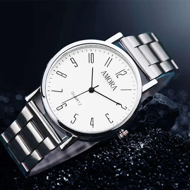 Men Watches Casual Steel Band Male Sports Quartz Watch - Image 3