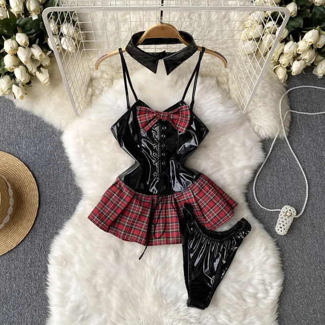 Women's Hollow Combination Bodysuit Slim Fit Erotic Mesh Lace Jumpsuit Bodysuit Sexy Fashion Pajamas 3