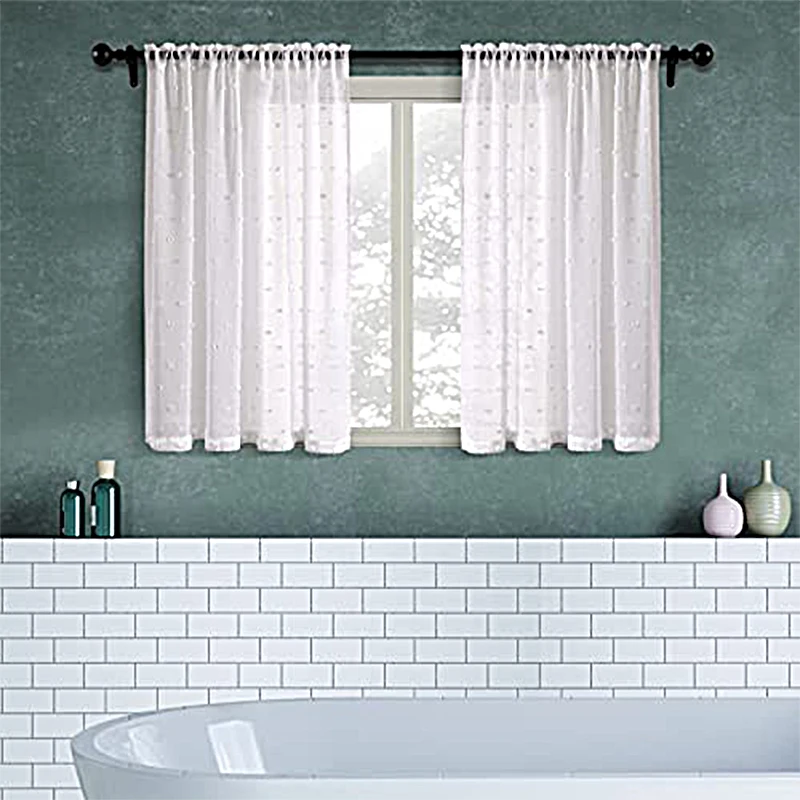 Window Curtains Cute Style Short Curtains Living Room Bedroom Chic Girls Kids Window Kitchen Bathroom Camper Small Drapes