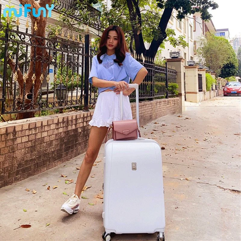 Mifuny Rolling Luggage ABS Trolley Case Universal Wheeled Travel Box Commercial Registration Lagre Capacity Code case Makeup Box
