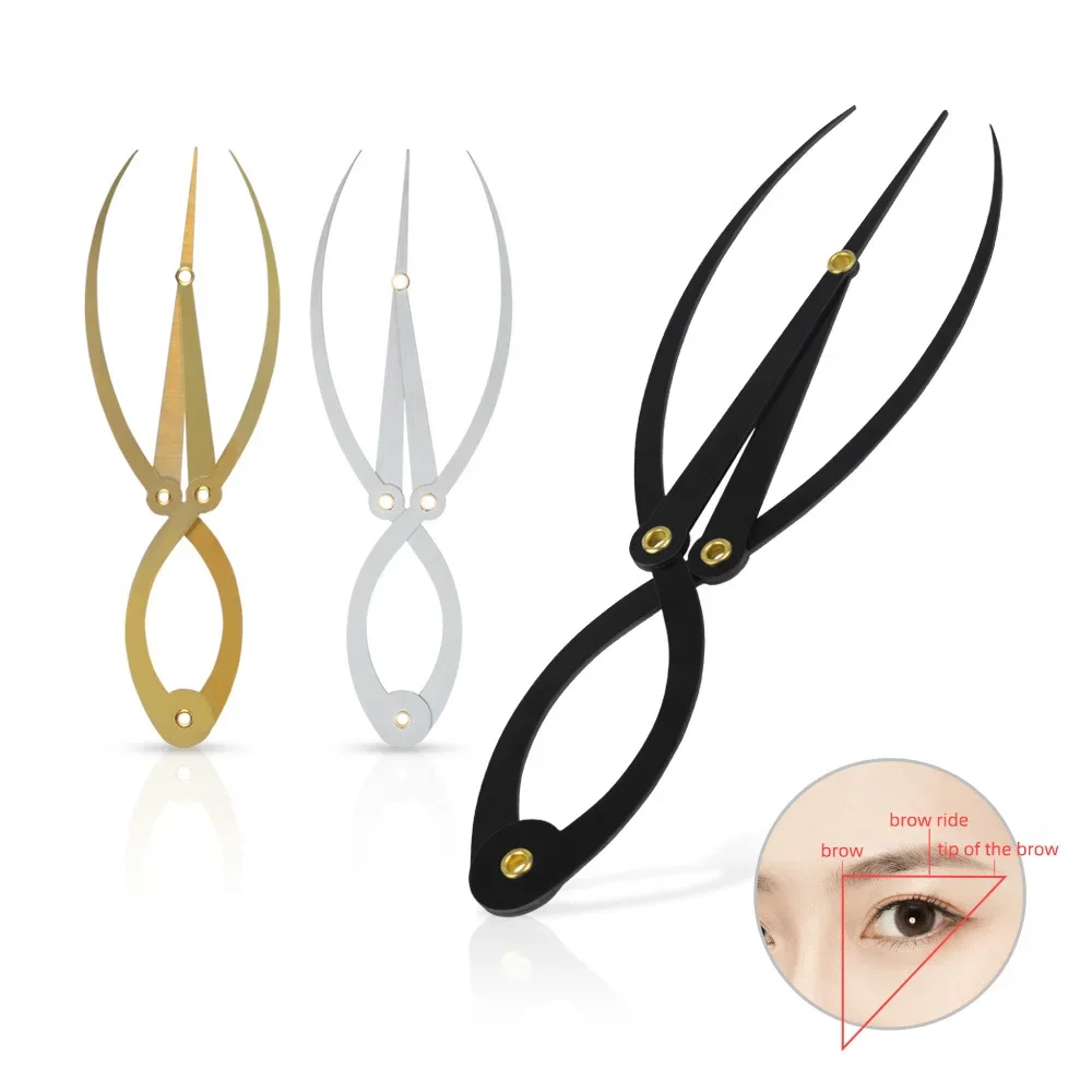 Stainless Steel Microblading Balance Positioning/Equidistant Eyebrow Mapping Ruler Golden Ratio Ruler Measurement Tool eyebrow caliper,tattoo measuring tool,disposable eyebrow ruler,eyebrow measuring tools