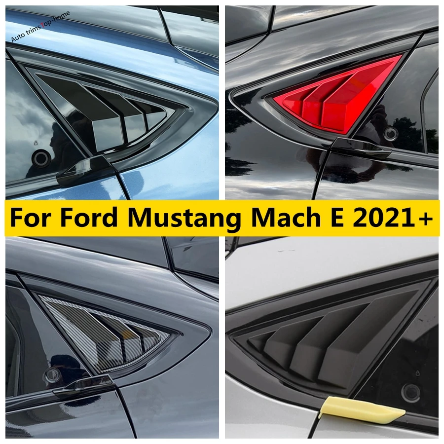 

Exterior Rear Window Louver Shutter Deflector Side Vent Decor Cover Trim Accessories Fit For Ford Mustang Mach E 2021 - 2023