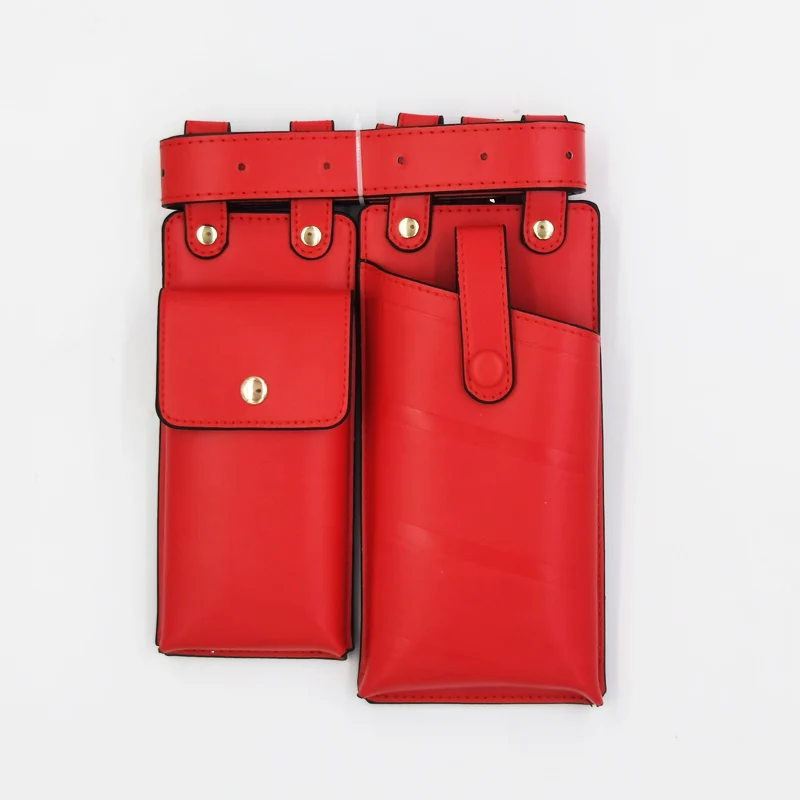 Riñonera De Cuero Vegano Para Mujer, Bolsa Cruzada Para Mujer, 15 Bolsas Para Hombre, Black, Talla única, Mochilas De Viaje
