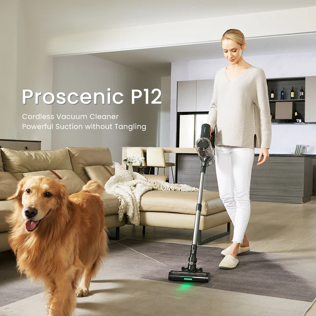 Proscenic P12, un potente aspirador sin cables con cepillo anti-enredos