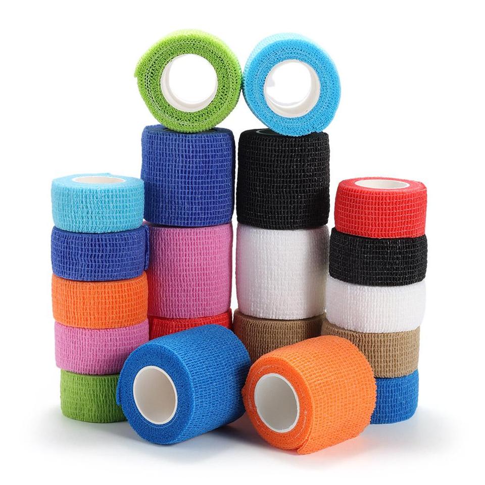 Breathable Elastic Bandage Flexible Tattoo Equipment Palms /Wrists Sport Wrap Tape Self Cling Anti Slip and Shock-absorbing