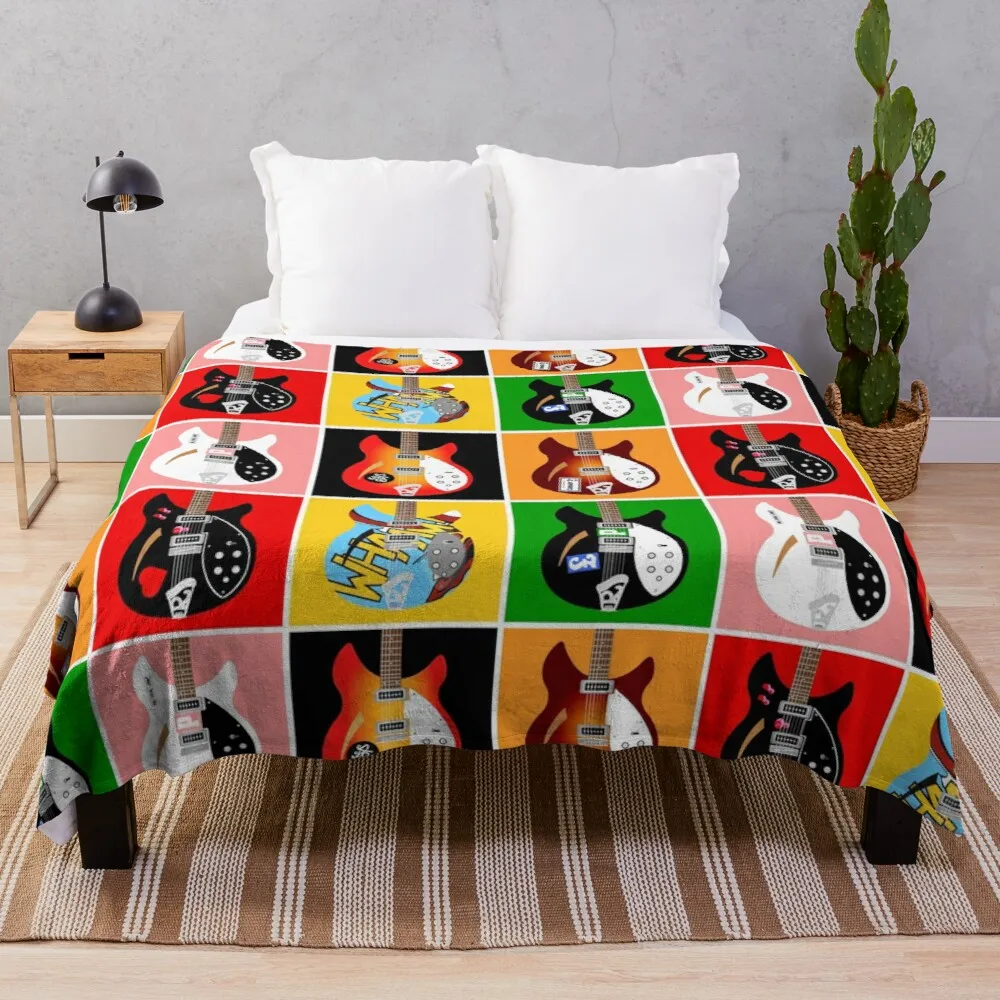 Paul Weller'S Jam Rickenbacker Chitarre Coperta Da Tiro Coperta Decorativa All'Uncinetto All'Uncinetto