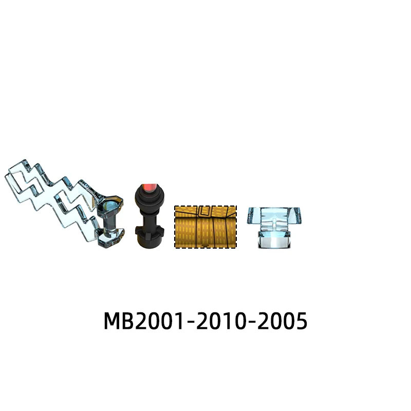 MB2001-MB2010 무기 바지 헤어 부품 액션 피규어 검 모델 블록 MOC 브릭 세트 선물 장난감