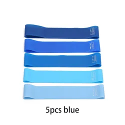 5-Piece Fitness Resistance Bands Set for Yoga, Pilates, and Exercise (5Pcs blue)