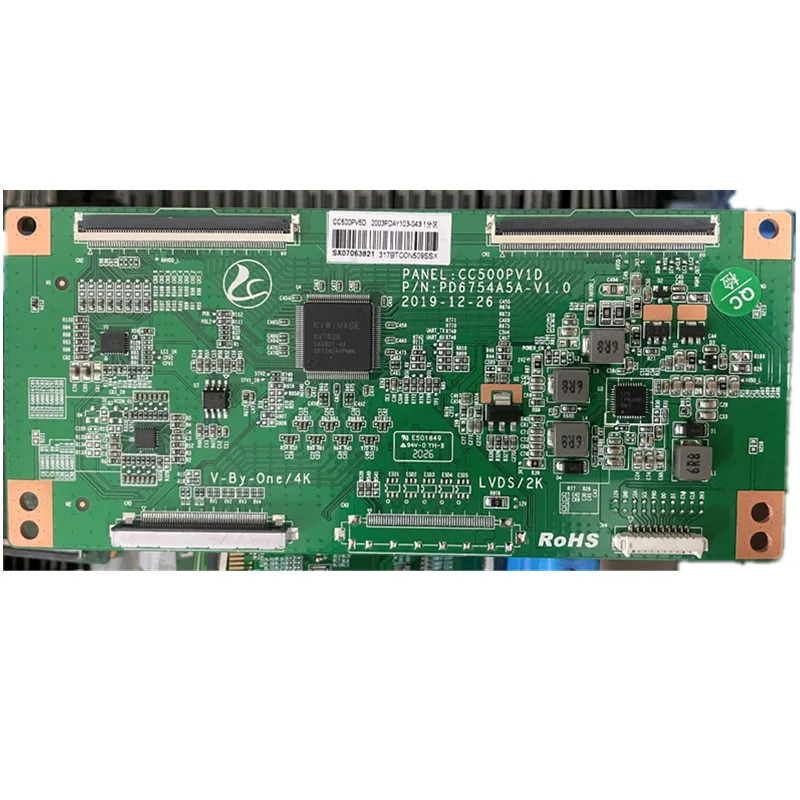 Free shipping! CC500PV5D  4k  T-CON CC500PV1D  PD6754A5A-V1.0  or N2TP500UHDPV1D-T_A0    2k  Screen logic board