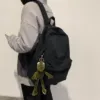 Black and frog