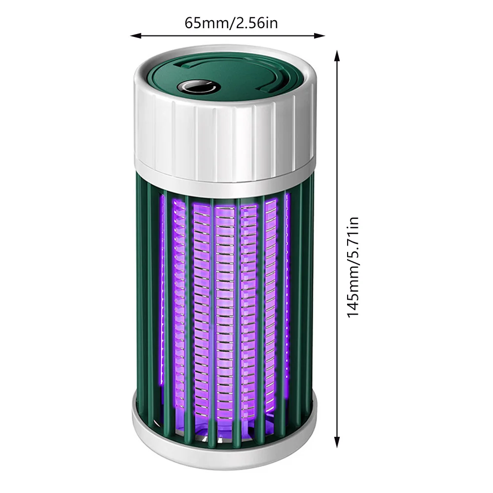 Bug Zapper for Indoor Outdoor Electric Mosquito Killer Lamp with Night Light Rechargeable Fly Trap for Home Backyard Patio