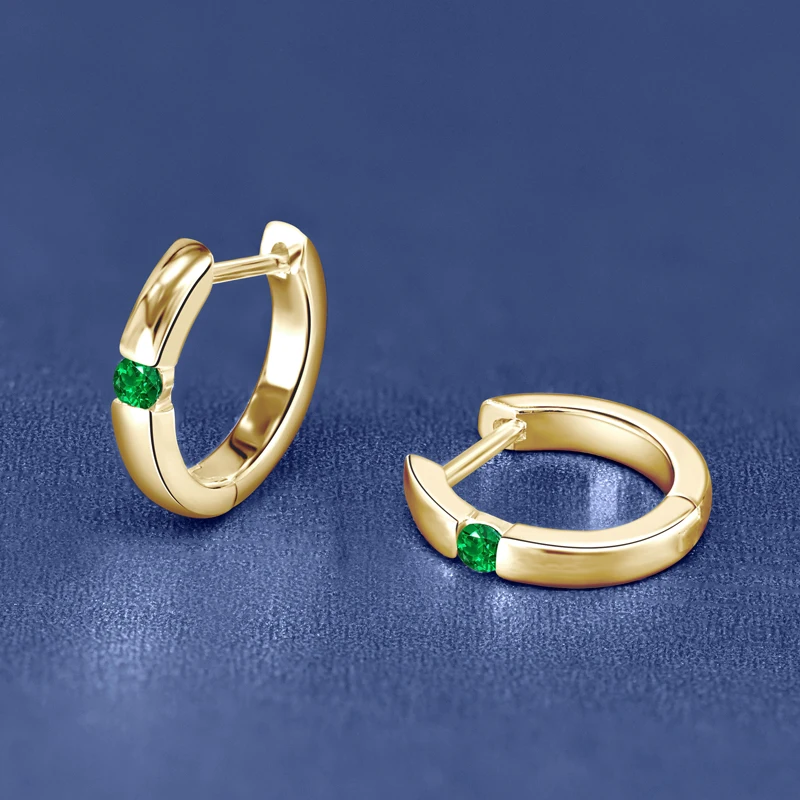 Orecchini A Cerchio Spessi In Argento 925 Placcato Oro 14K - Leggeri Cavi Per Donna - 5mm Larghezza (25-90mm) - Oro, Oro Rosa, Argento