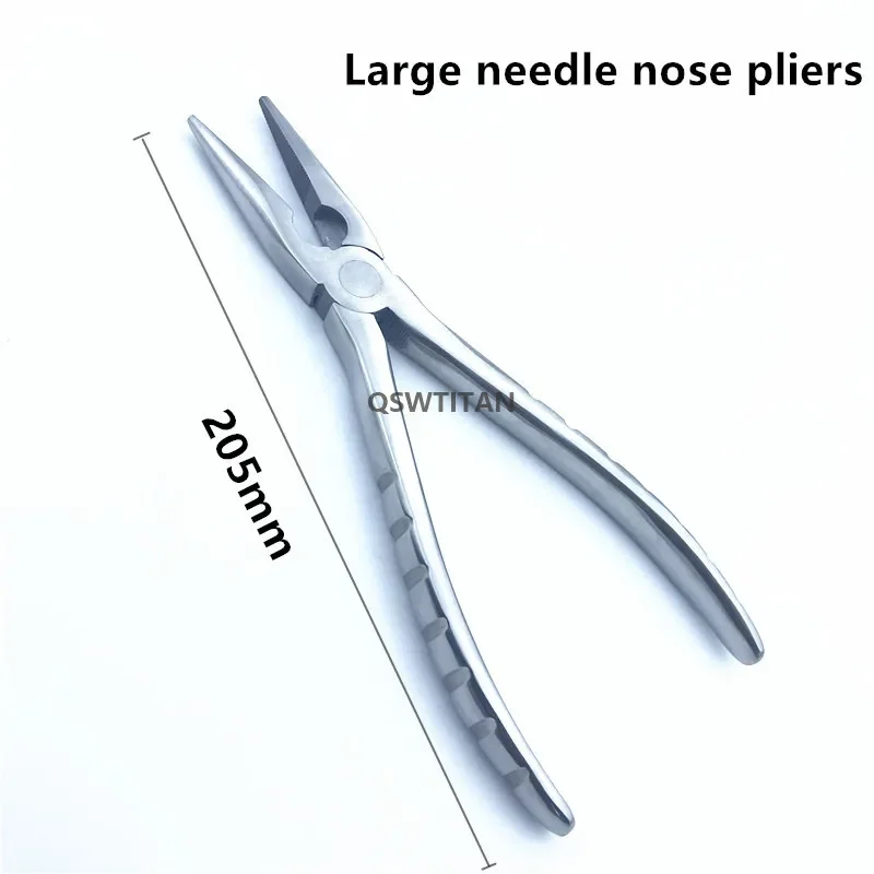 Orthopedics Flat Nose Pliers With Serrated Jaws Veterinary orthopedics instruments