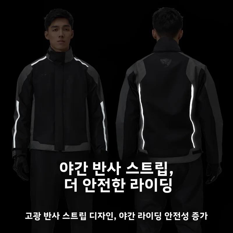 남성용 오토바이 라이딩 레인코트 세트 성인용 분리형 바지 및 재킷 스타일 방수 블루 라이온 브랜드 LS-252 썬더