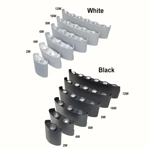 LED Wall Sconces Modern Indoor Outdoor Lamp, White Up Down Wall Mount Lights for Living Room Hallway Bedroom Decor - Image 5