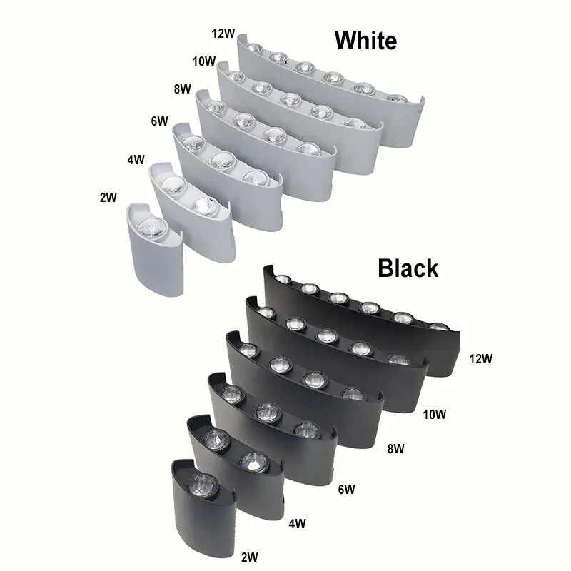LED Wall Sconces Modern Indoor Outdoor Lamp, White Up Down Wall Mount Lights for Living Room Hallway Bedroom Decor - Image 5