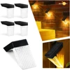 Solar Deck Lights Solar Fence Step Ligh Outdoor Waterproof  LED Lights 7Color Lighting for Powered Porch Stair Aisle Path Garder 1