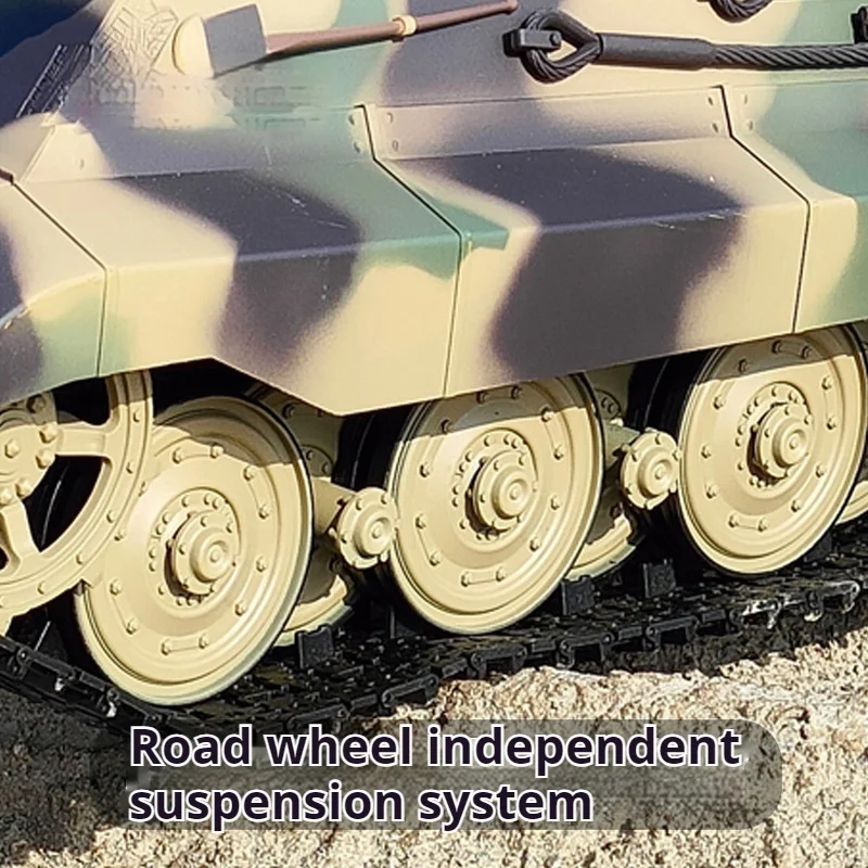 German Tiger King Henschel Heavy Remote Control Tank Projectile 2.4G Remote Control Model Multifunctional Remote Control Toy