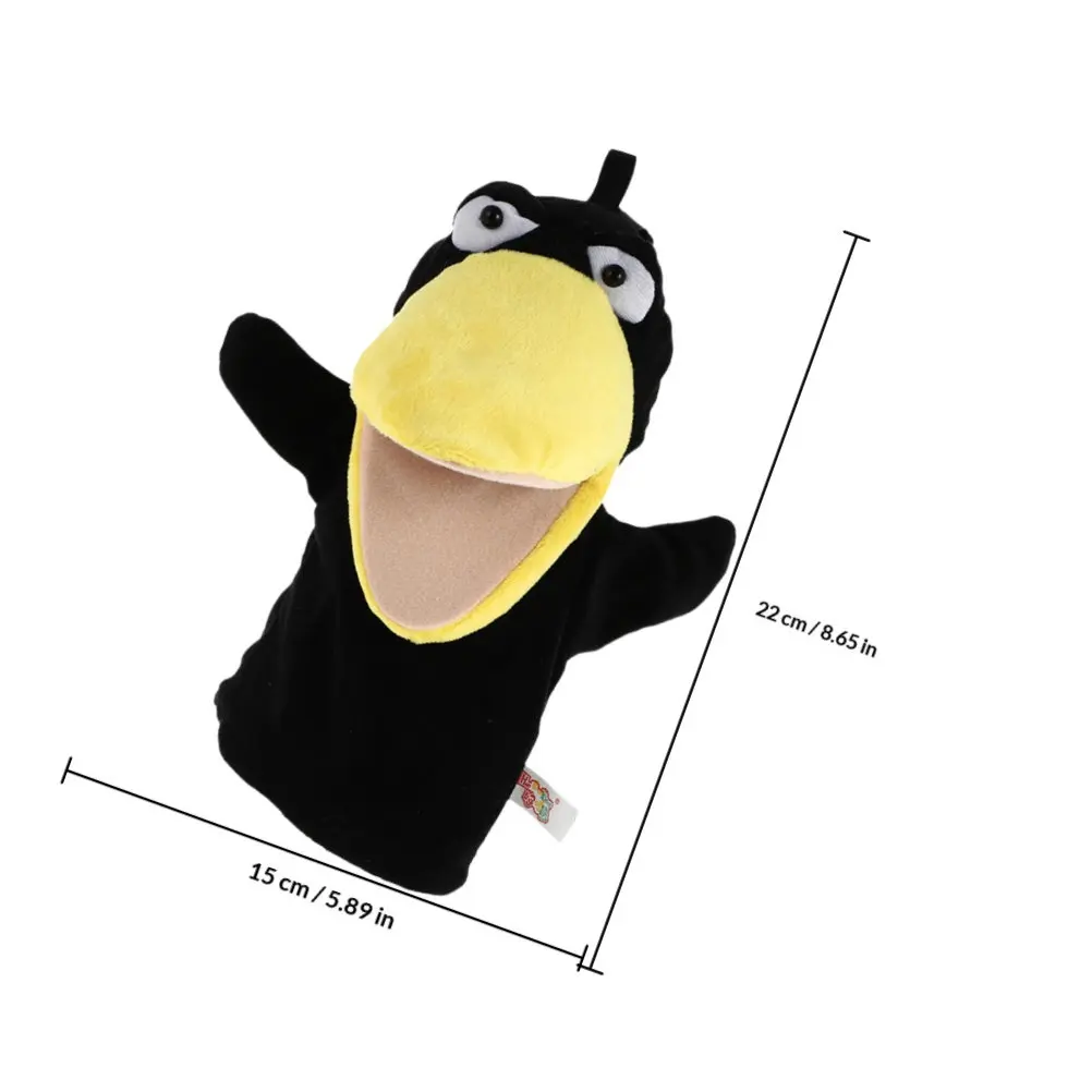용 까마귀 손인형 2개 부드럽고 가벼운 프리미엄 소재 사랑스러운 동물 디자인 인터랙티브 스토리텔링 인형