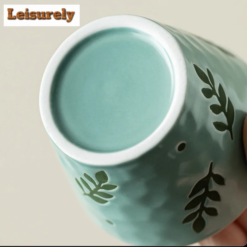 180ML Japanese Hand-painted Ceramic Host Cup Creative Strawberry Personal Coffee Mug Large Capacity Breakfast Bowl Kungfu Teaset