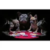 69*51cm Paper Jigsaw Puzzle 1000PCS Card Game of French Bulldogs Animals Painting Educational Entertainment  Adult Children Toys 2
