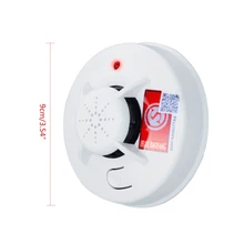 

9V Battery Operated Smoke Detectors Smoke Alarm 85dB Loud Alarm 360° All Corners Detection Used for House Hotel
