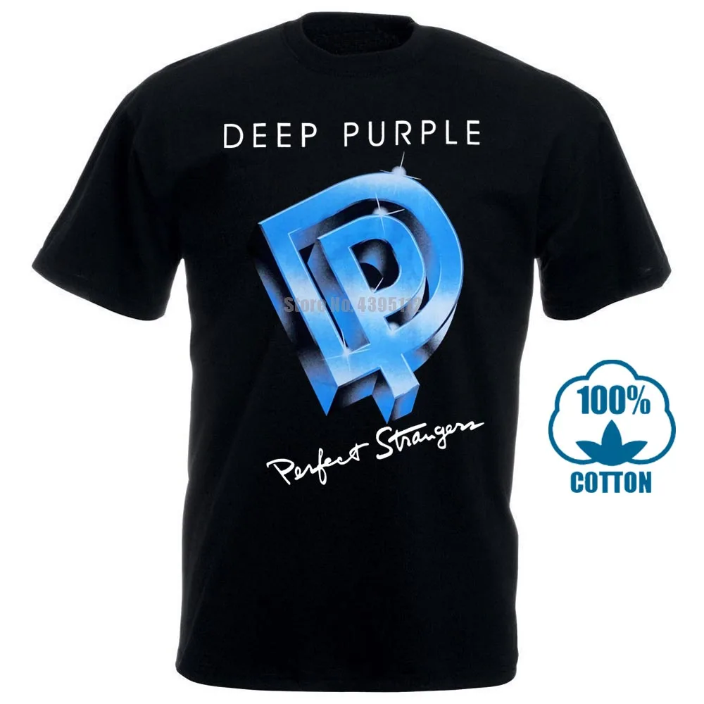 

Deep Purple Perfect Strangers'84 Hard Rock Rainbow Gillan Black T Shirt