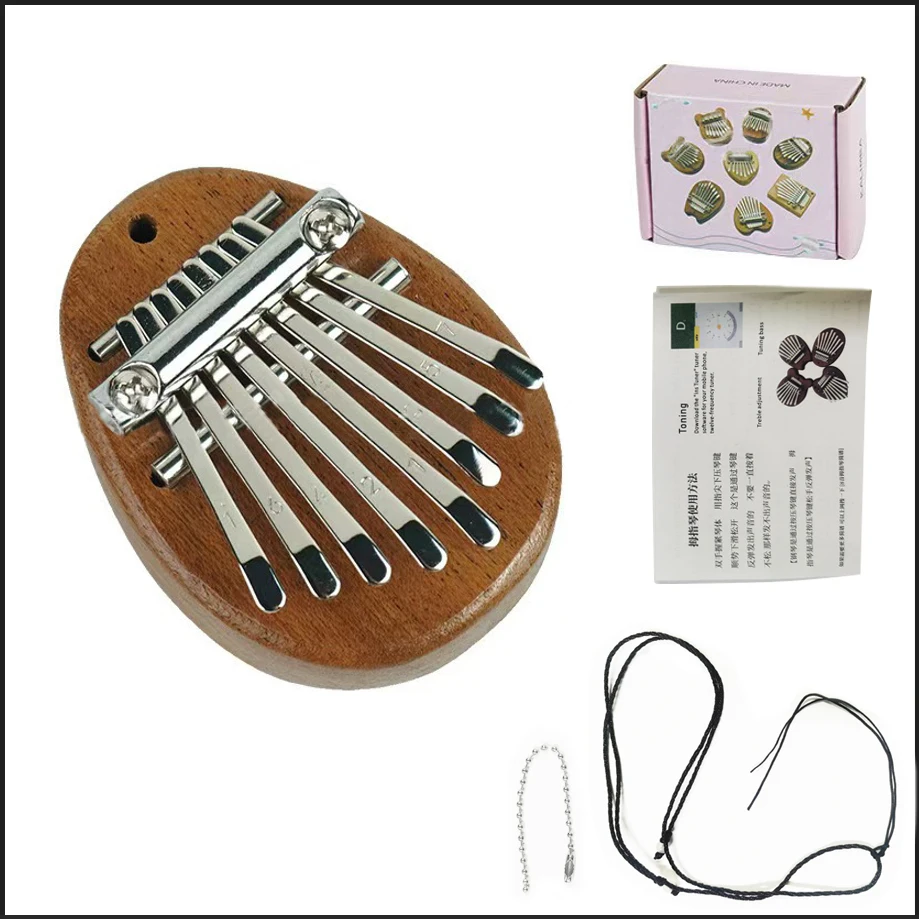 Mini Kalimba 8-Tasten Daumenklavier 1 Stück Totoro-Stil Niedliches Instrument Tragbares Exquisites Geschenkset für Kinder – Detail 11