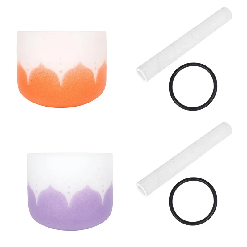 

Percussion Instrument 8-Inch Crystal Bowl Music Bowl Set Meditation Decompression Singing Bowl