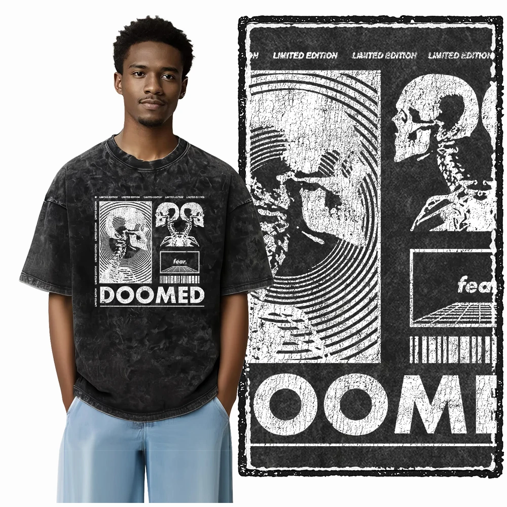 U6 100 % Baumwolle, große Größe, säuregewaschen, cooles Streetwear-Druck, Unisex-T-Shirt, Vintage, cooles Vintage-Männer-T-Shirt, cooles T-Shirt für Männer – Detail 3