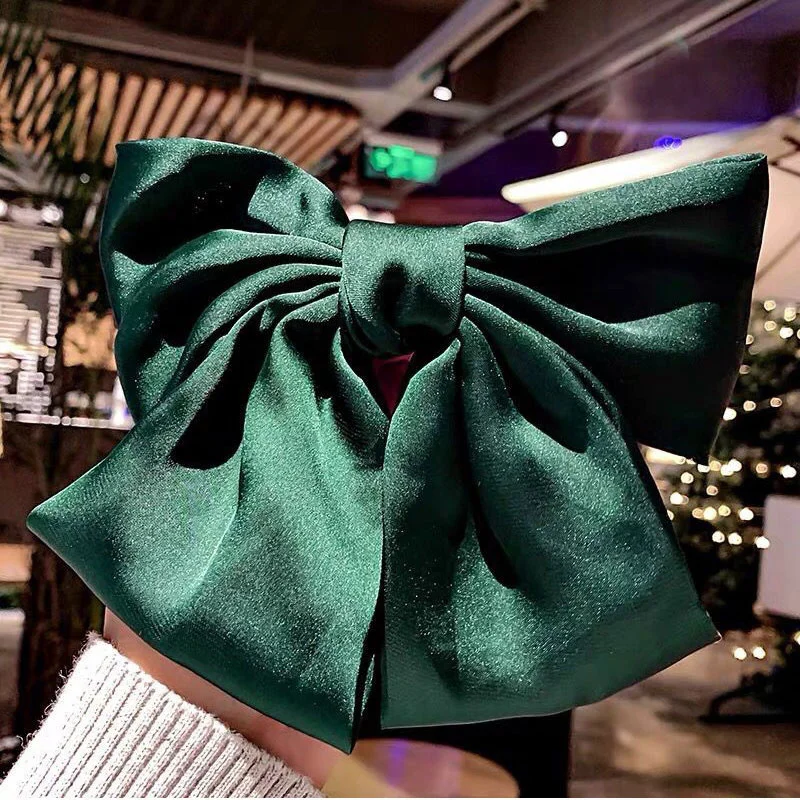 Große Schleife Seide Chiffon Krawatten Haarspangen Koreanische Band Haarnadel Mädchen Haarschmuck für Frauen Bowknot Haarnadeln Neu 2022 – Detail 9