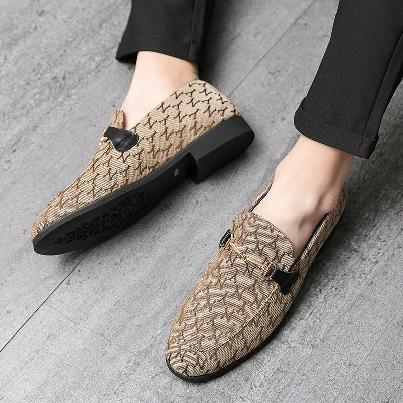 Leather shoes Classic Luxury Man Moccasin Shoes Fashion Designer Men Loafers Comfortable Flat Shoes Slip On Casual Dress for Men