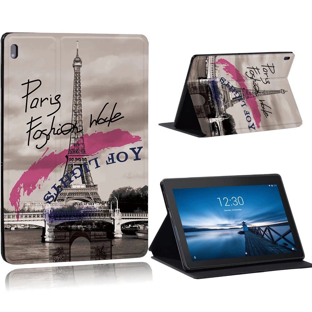 phone and tablet stand Old Image Series Pattern Case for Lenovo Tab E10 /Tab M10 10.1 Inch/Tab M10 FHD Plus 10.3 inch Tablet Stand Cover Case tablet holder Tablet Accessories