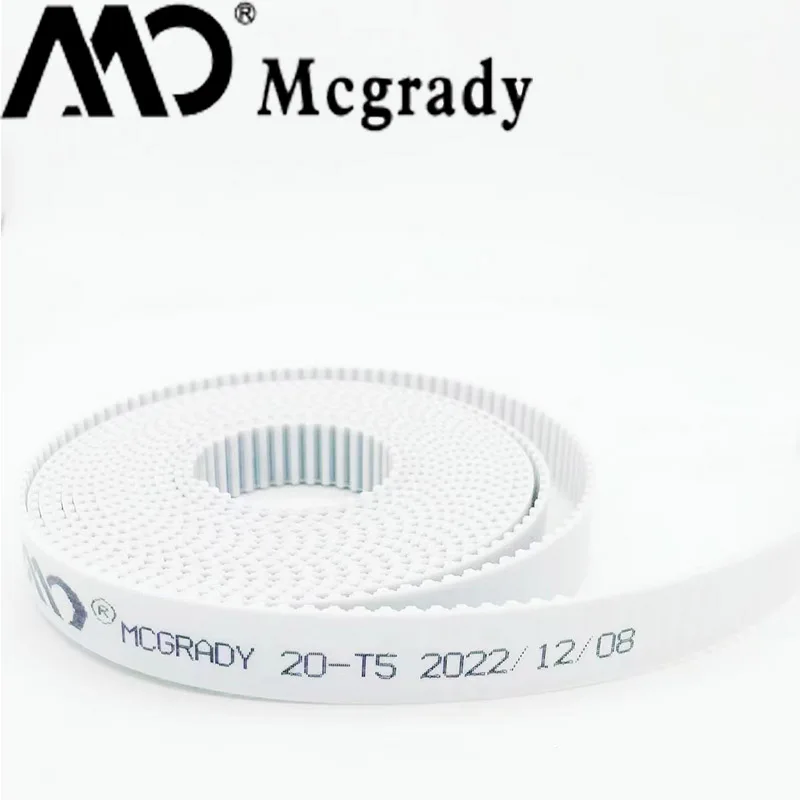 Mcgrady t5 Abrir Largura da Correia Síncrona 10 15 20 25 30 mm Trapézio pu t5 Abrir Correias Temporizadas Personalização Aço Poliuretano