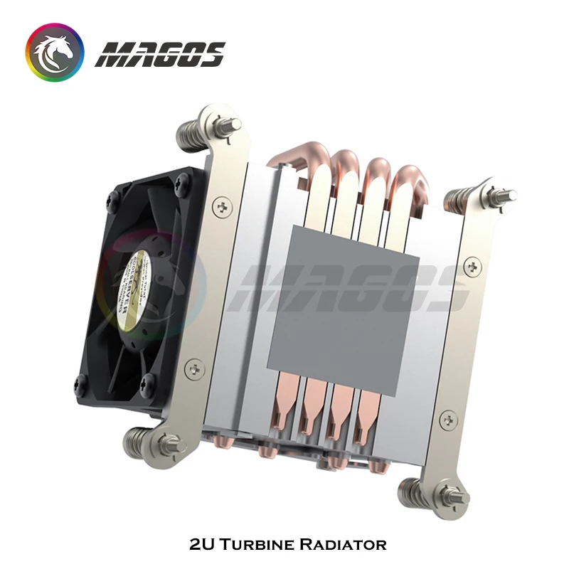 Servidor Cpu Cooler Copper Heatpipe Cpu Radiador Dissipador de Calor Ventilador de Refrigeração Pwm Suporte Intel Lga 1151 2011amd Am4 2u - Imagem 5