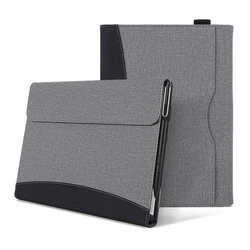 Versatile Tablet Stand Cover and Protective Shell for Surface Pro 4 5 6 7 (Black and Grey)