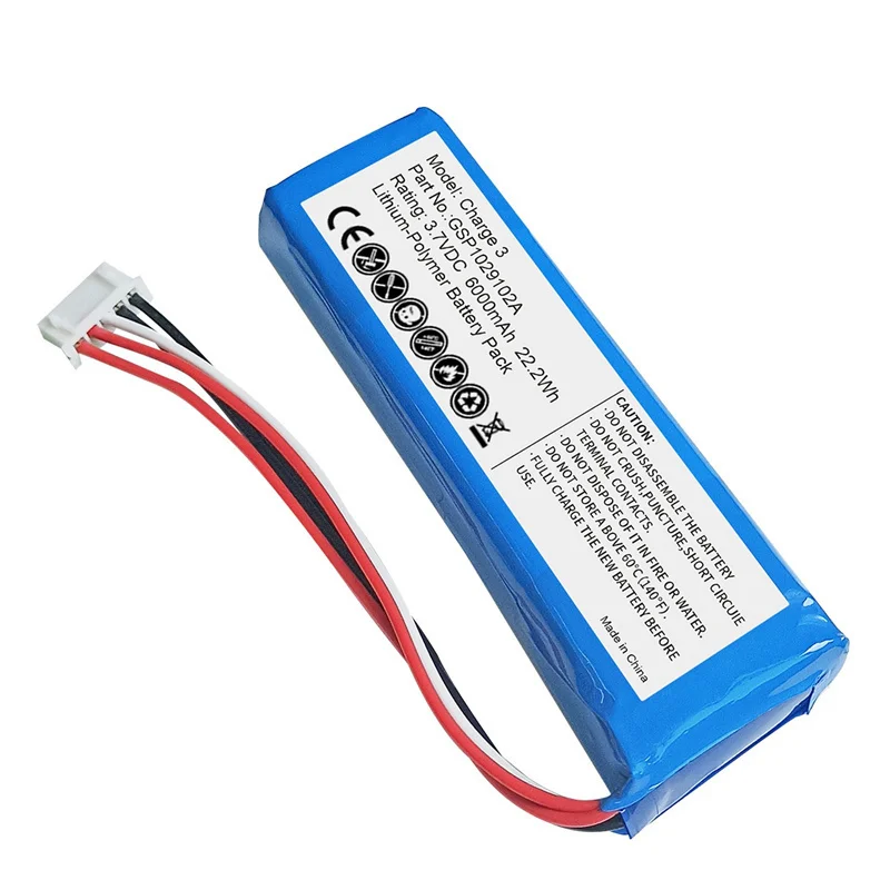 Rechargeable Battery 6000mah For JBL Charge 3 Charge3 GSP1029102A