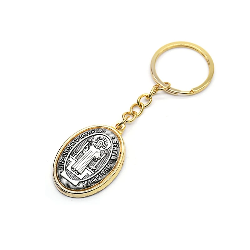 Ancient St. Benedict Key Chain Catholic Religious Ornaments For Men ...