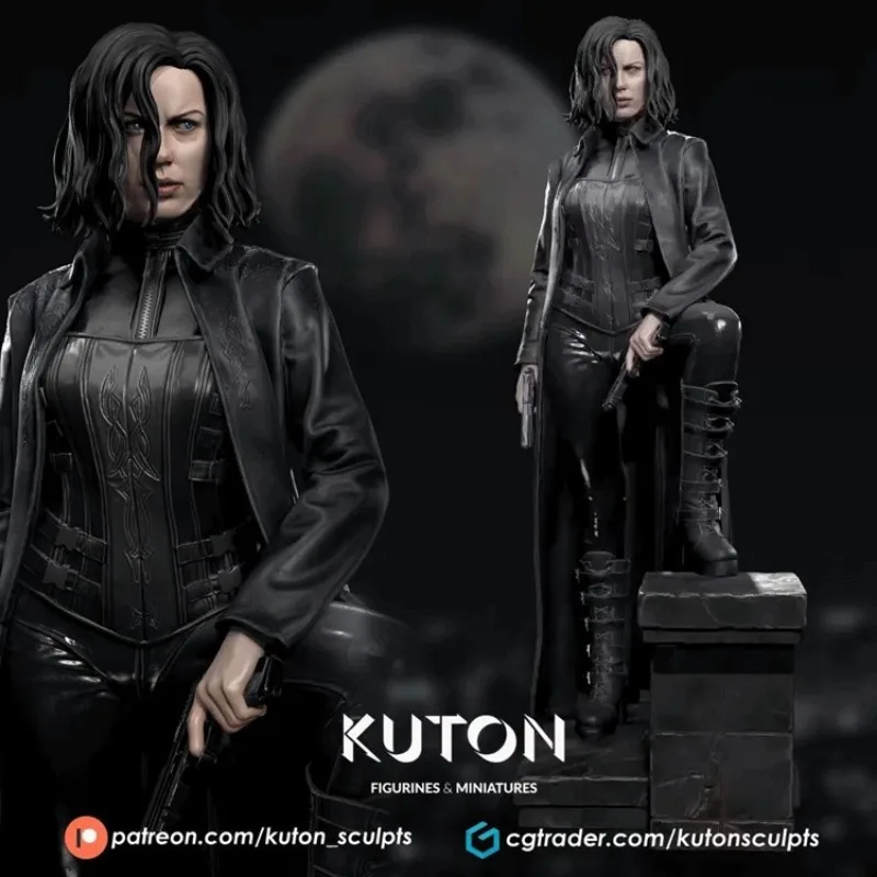 Kit Modello Figura In Resina Scala 1/24 Vampire Selene Malavy Fantasy Miniature Non Assemblate E Non Verniciate Spedizione Gratuita