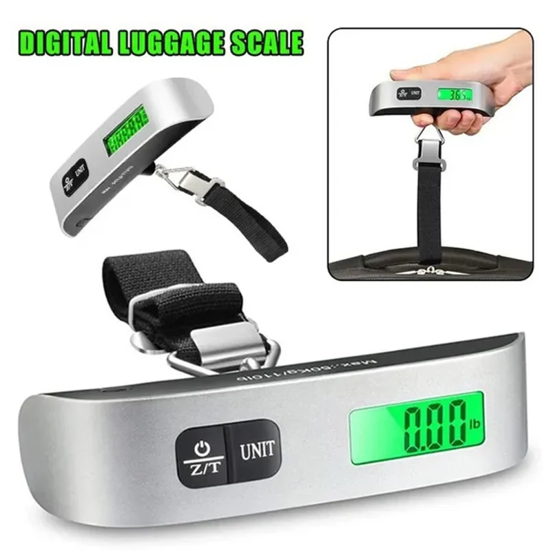  Digital Luggage Scale Gift for Traveler Suitcase Handheld Weight  Scale 110lbs : Clothing, Shoes & Jewelry