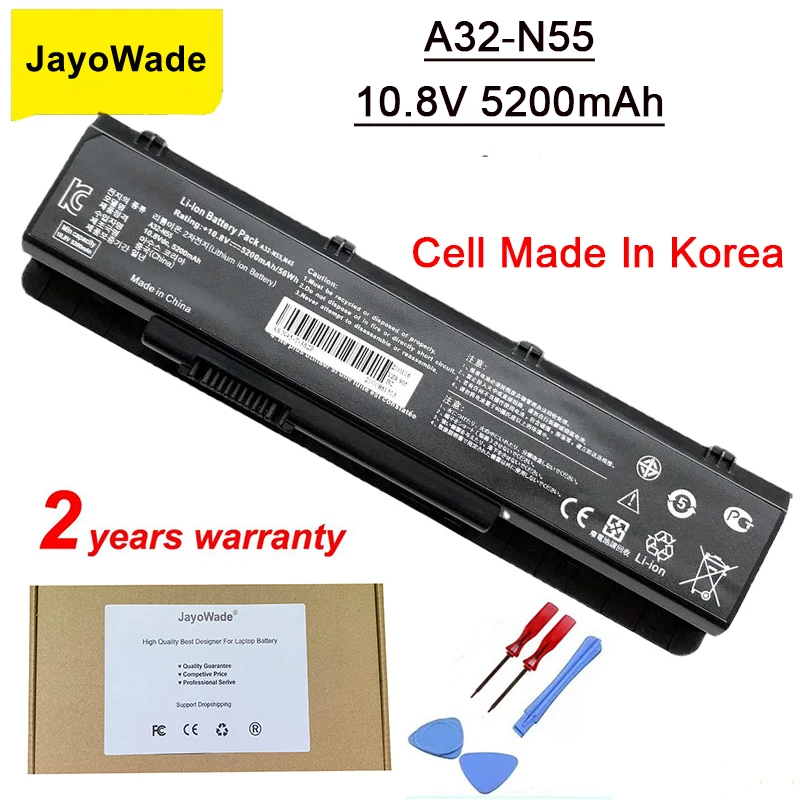 

Ноутбук JayoWade A32-N55 Аккумулятор для ноутбука ASUS N45 N45SF N55E N75S N45E N45SJ N55S N75SF N45F N45SL N55SF N75SJ A32 N55