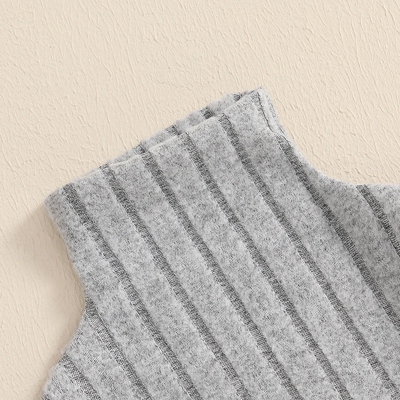 Newborn Girl Turtleneck Sweater Warm Knitted Long Sleeves High Neck Pullover Toddler Cotton Knitwear Jumpers Outfits 3 Pack