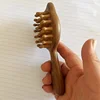 Sandalwood Cartoon Scalp Massage Comb 28 Coarse Toothed Head Hair Styling Comb Wood Circular Tooth Therapy Scalp Massage Combs 4