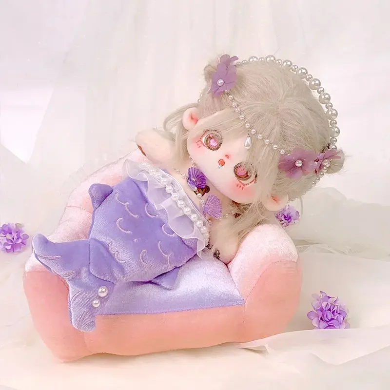 Mermaid 3-piece set, 4-piece set, 20cm cotton doll clothes, baby clothes 2